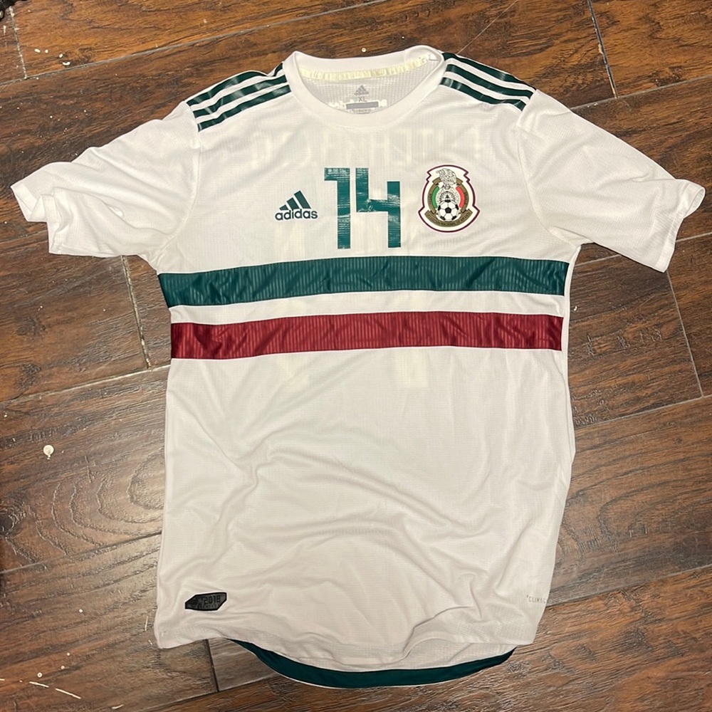 Mexico adidas chicharito #14 away soccer jersey